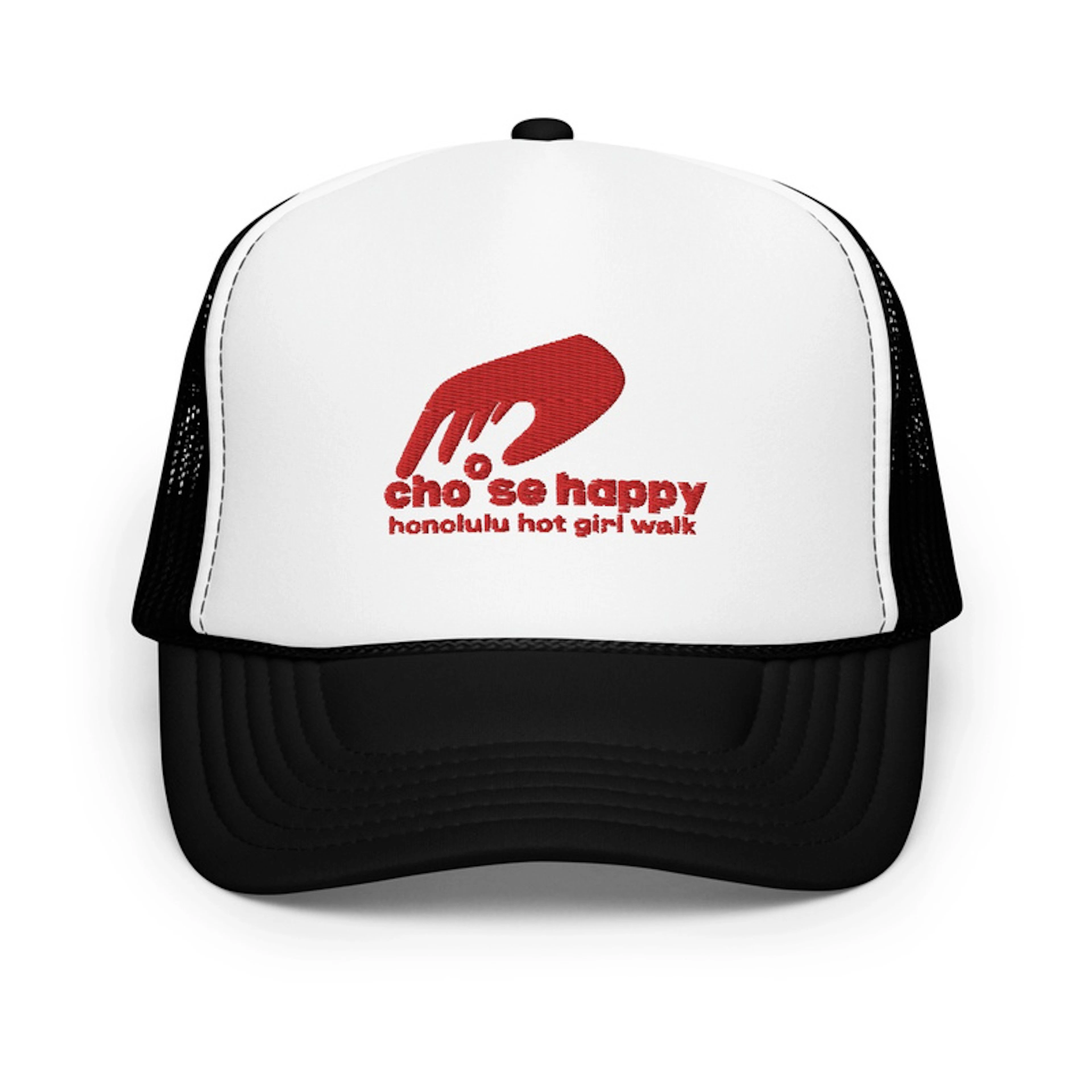 Choose Happy! Hot Girl Club Trucker Hat